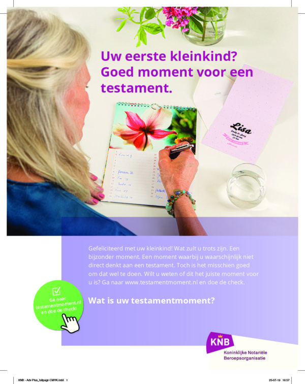 Campagne ‘Wat is uw testamentmoment?’